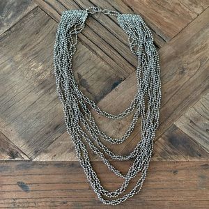 Multi strand chain necklace